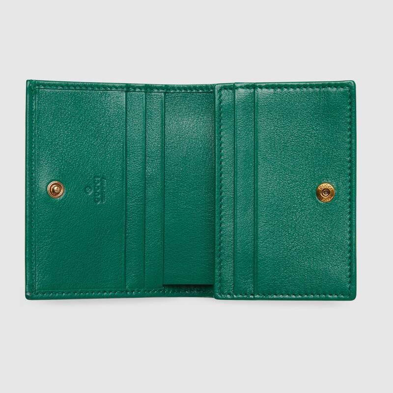 Gucci Diana Card Case Wallet 658244 Green